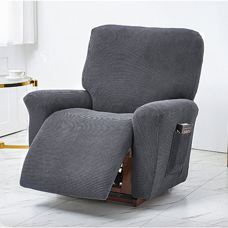 Housse pour fauteuil inclinable en polyester, Gris