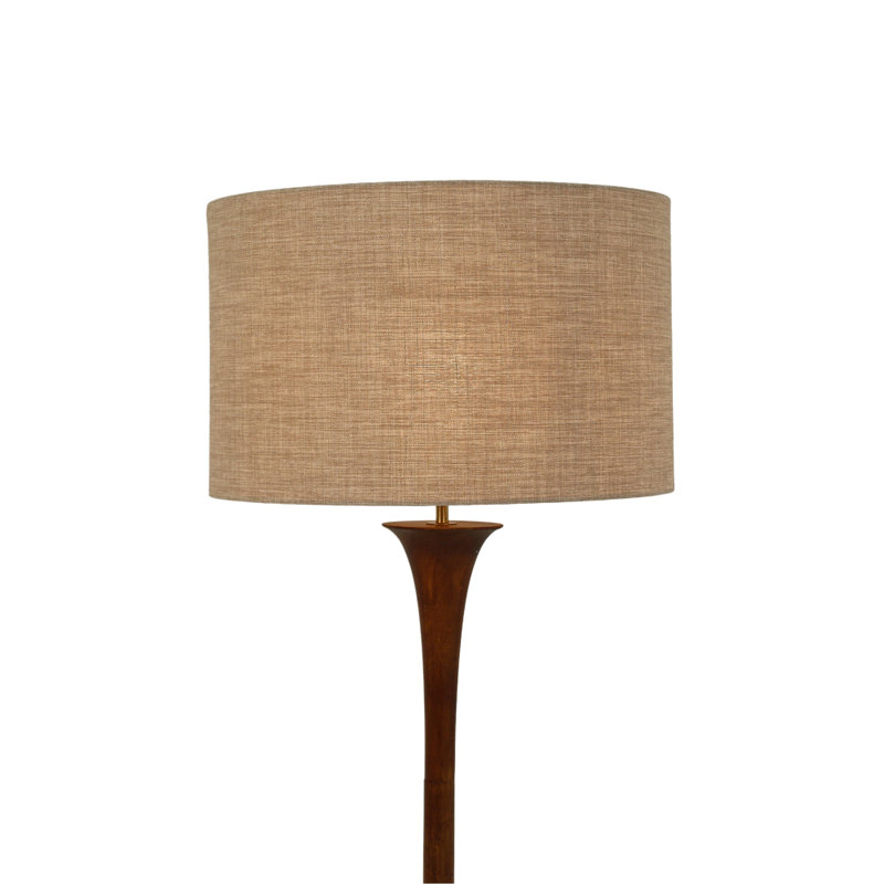 Lampe sur pied Soraya - Noyer, Brown