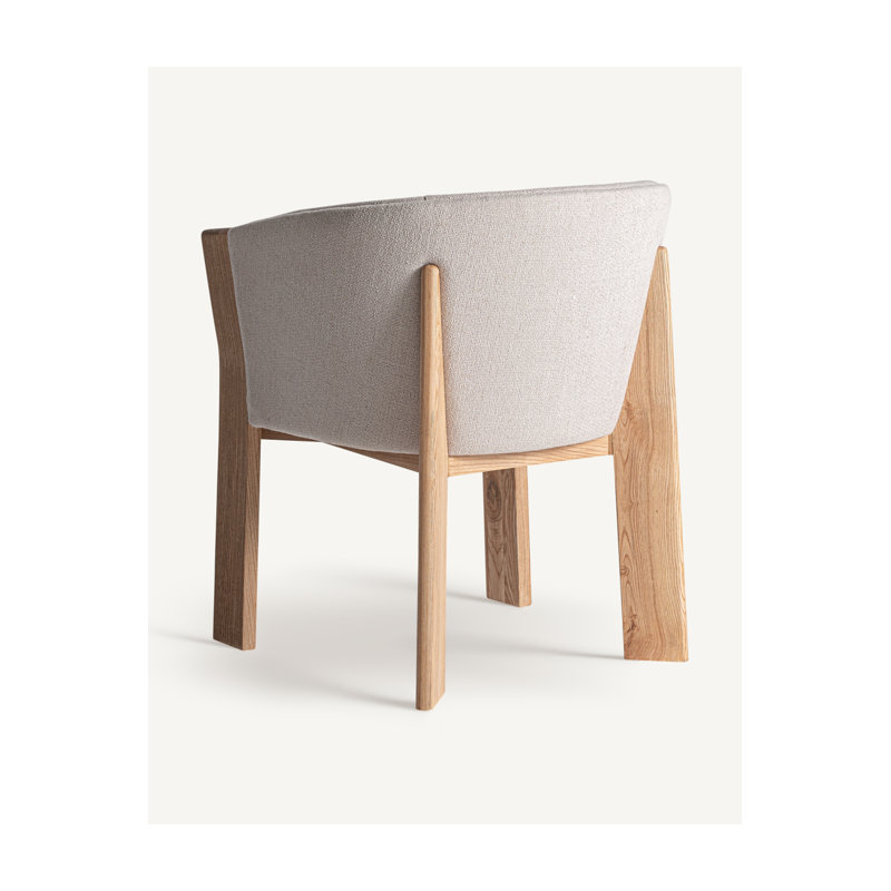 Nara Dining Chair, Brown, Beige