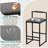 Counter Barstools Low Back Metal Island Stools (Set of 6)-1307784120