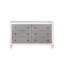 Commode Katia gris rustique et blanc vieilli