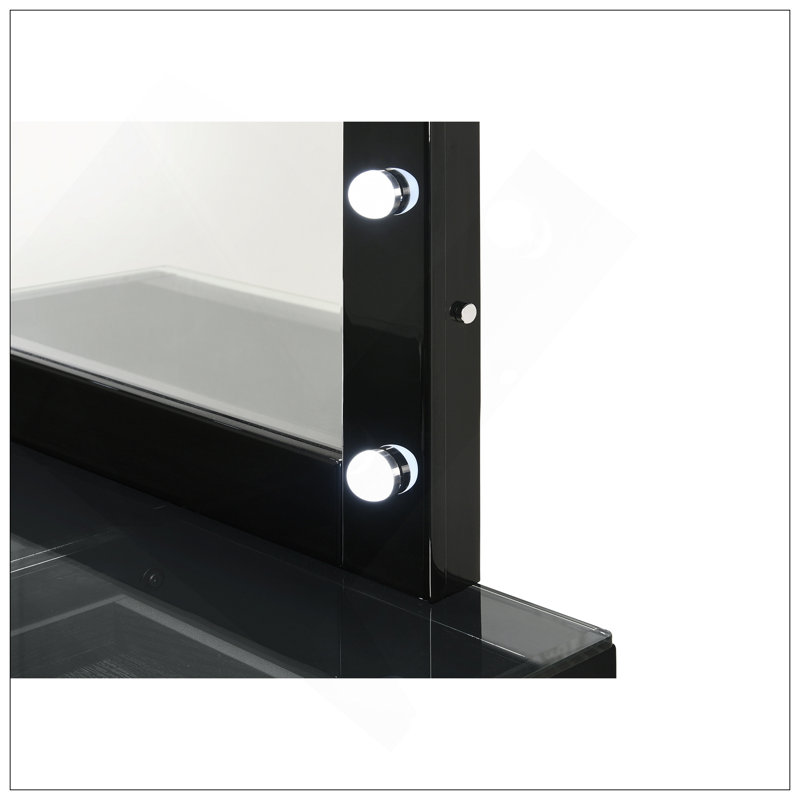Miroir Glam, Noir