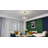 Modern crystal chandelier luxury, sparkling egg-shaped crystal ceiling light gold, 60cm