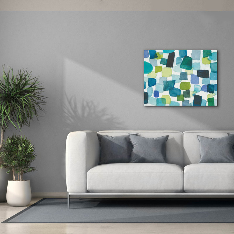  Art mural en toile, "34" x 26 "" Bascule "par Cheryl Warrick