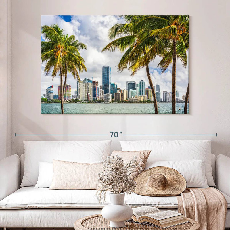 Ravi, centre-ville tropical de Miami, H 34 po x l 51 po