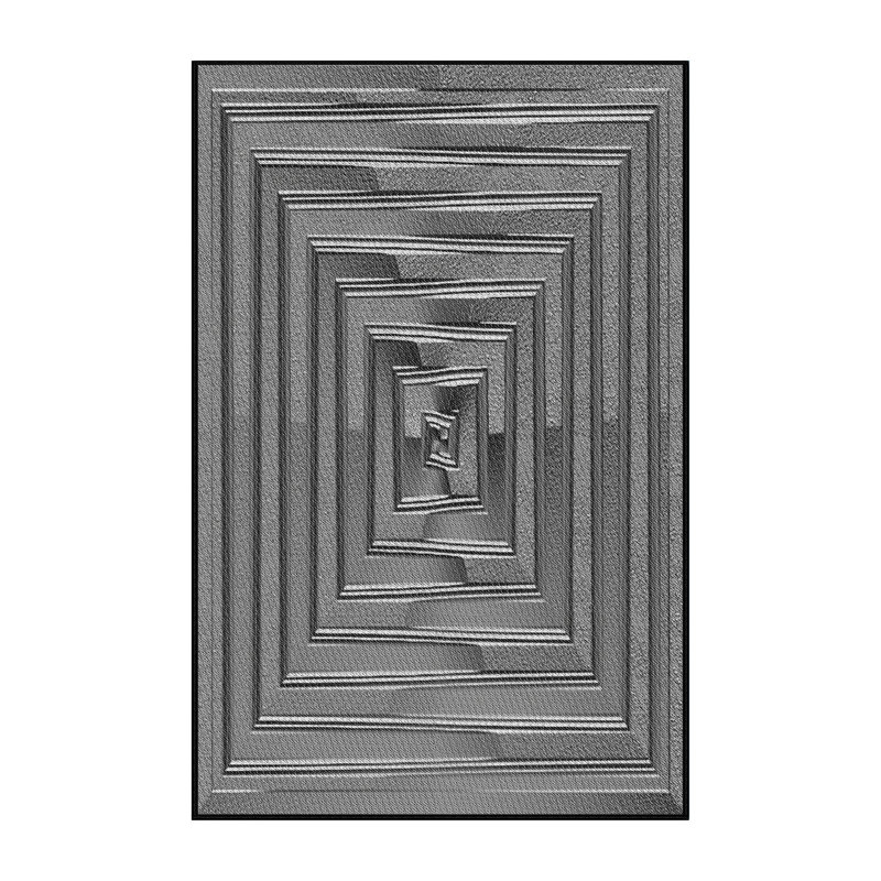Tapis gris, Rectangle 5 pi x 7 pi