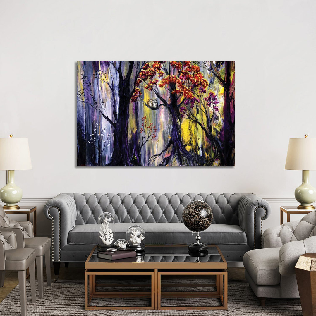 Tawny Owls And Bright Eyes by Laura Iverson - Wrapped Canvas Art Prints