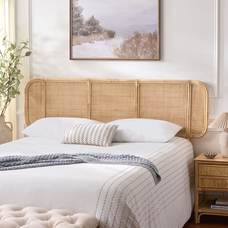 Takuma Rattan Headboard, Natural, Queen