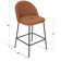 Ballance 25'' Upholstered Low Back Counter Stool