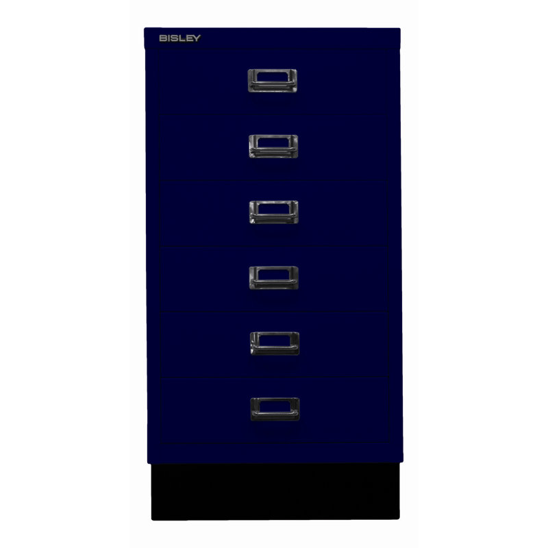 39er 34.9cm Wide 6 -Drawer File Cabinet, Oxford blue