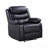 Black Synthetic Leather Power Motion Recliner Chair