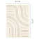 Fresno Cream Beige Neutral Curved Area Rug