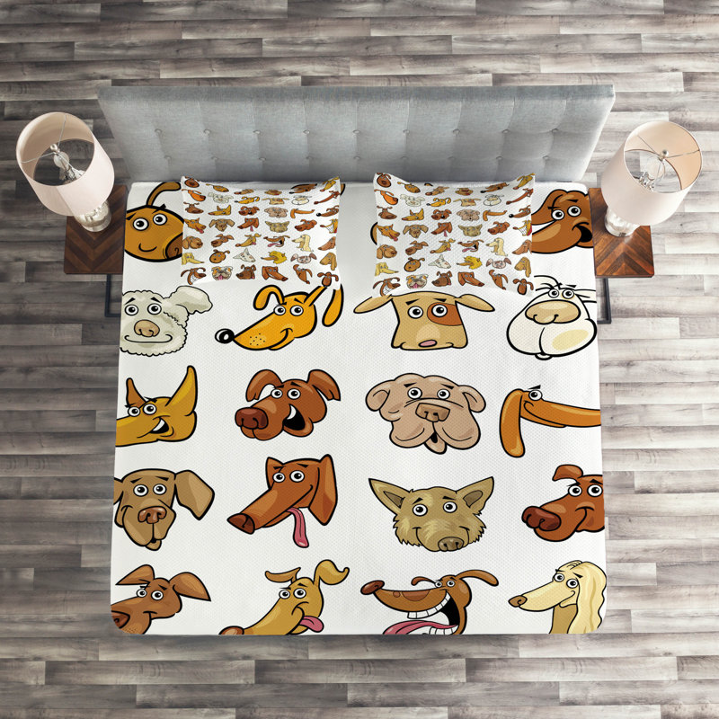 Dog Farmhouse / Country Polyester Coverlet