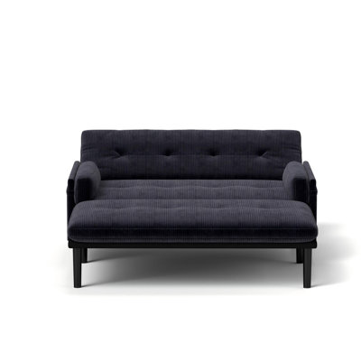 Velvet 2 seater sofa sleeper bed with recline fuction