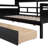 Daybed With Wood Slat Support, Bedside Shelves, And Two Drawers For Enhanced Storage And Comfort-1112254388-1112254390