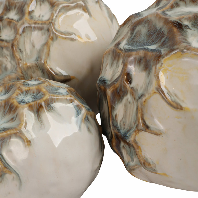  3-Pieces Decorah Ceramic Decor Balls