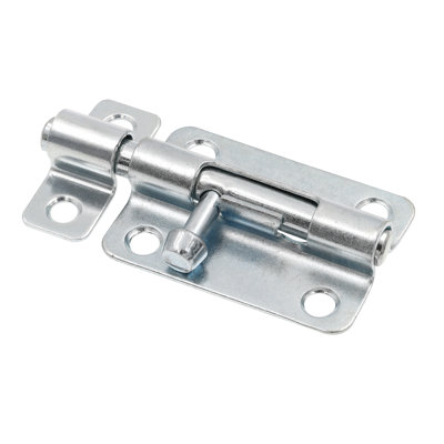 Prime-Line Door and Gate, Slide Barrel Bolt Latch 3 inch with Screws, Zinc Plated, Rust Resistant (Single Pack)