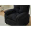 Ensemble de salon 3 pièces avec canapé en tissu noir-18149529