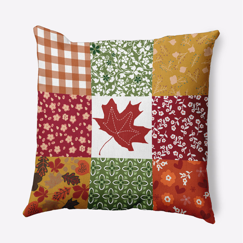 Housse de coussin en polyester carré et insert par E by Design, 18 po x 18 po, Dragon