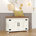 Blanc antique / brun