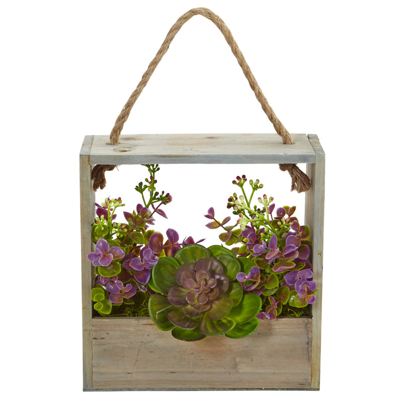 12.5'' Faux Succulent Plant in Ceramic Pot