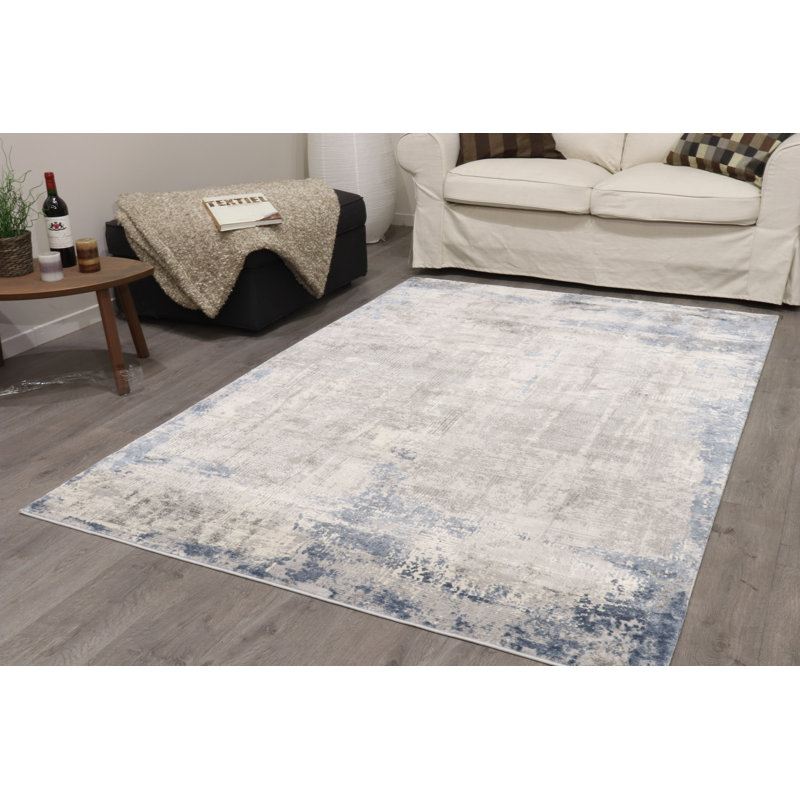 Galvan Abstract Hand Woven Area Rug Set, Rectangle 160cm x 230cm