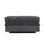 Canapé en microfibre gris foncé Power Motion