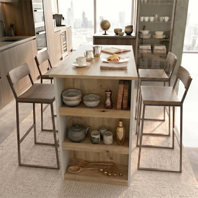 120 cm W Kitchen Island with Top