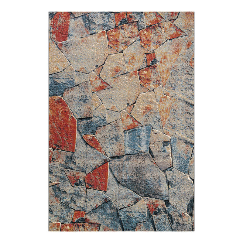 Keazia Indoor/Outdoor Area Rug, Rectangle 6'1" x 9'