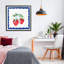 Giclée encadrée Summer Strawberries, design par Lucille Price-1706373361-1706373358