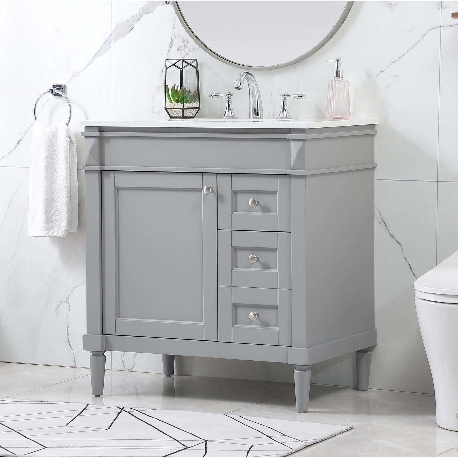 Readington 32'' Single Bathroom Vanity, Gray