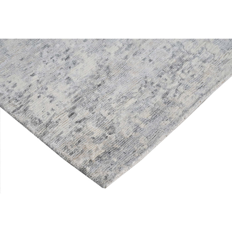 Handmade Wool Abstract Area Rug, Runner 2'6" x 8'