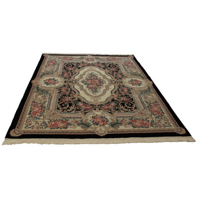 9'X12' Oriental Area Rug in Black