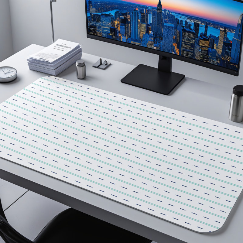 Polyester Desk Pad, 14.4x12.1
