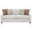 Mahaffey Christine Beige Upholstered Sloped Arm Sofa