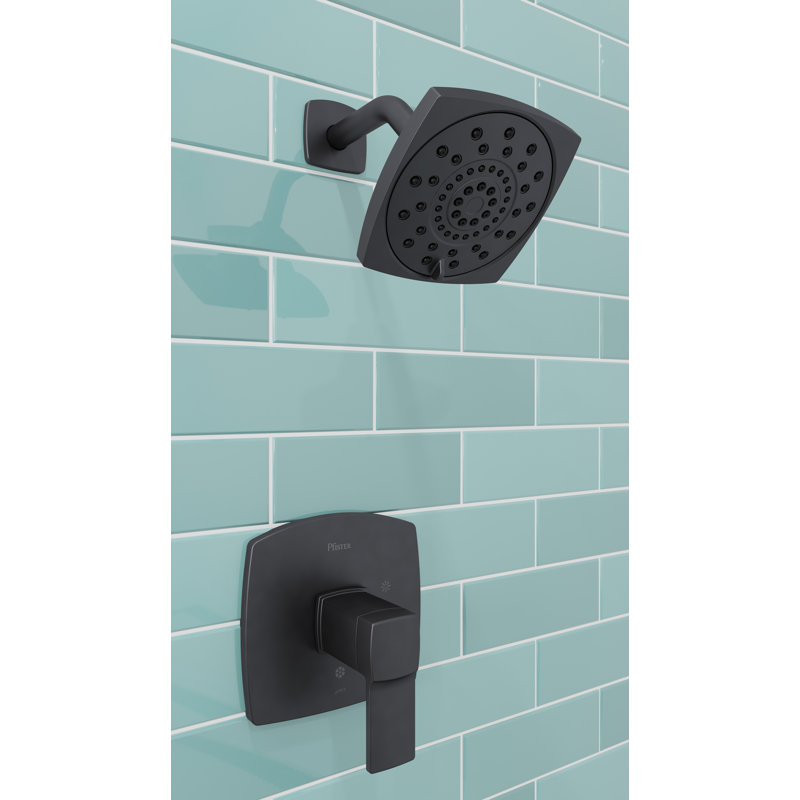 Deckard Dual Function Tub and Shower Faucet, Matte Black