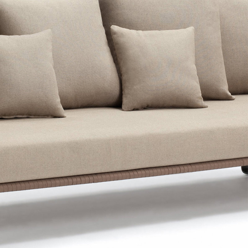 Canapé d'extérieur en tissu 78,74 po Chloeanne