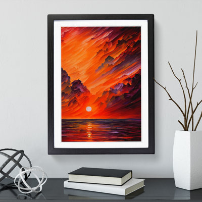 Ocean Sunset View No.5 - Framed Print