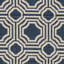 Tapis intérieur / extérieur bleu marine / beige Arneshia-786149246