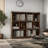 Rustic Retro Style Bookcase With 10 Compartments,suitable For Living Room, Study, Foyer Can Be Used As A Display Shelf-2041372319
