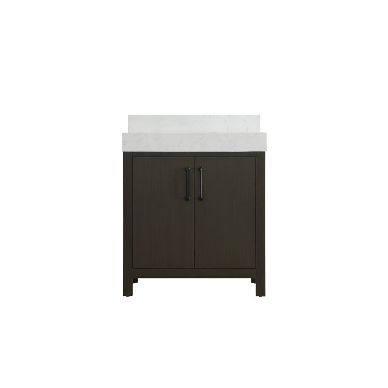 30 inch Single Bathroom Vanity_Traditional_VF60630-BS, Mocha Brown