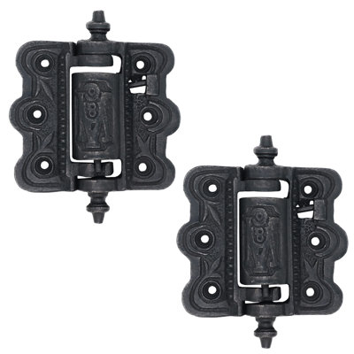 Professional Grade Quality Solid Heavy Duty Screen Door Hinges with Pair Oil Blackened Finish