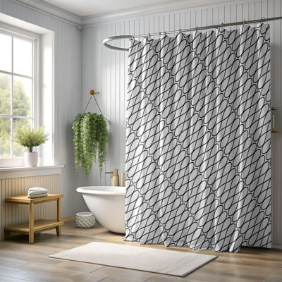 Rideau de douche gris de qualité supérieure