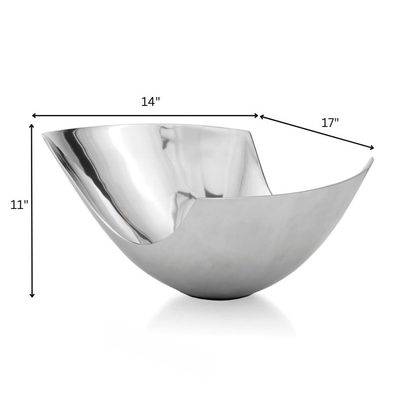 Bol abstrait Pala LG, H 11 po x l 14 po x P 17 po