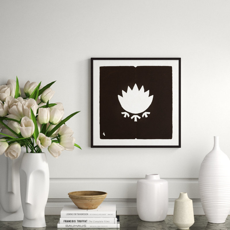Paper Cut 4' Framed Graphic Art Print on Glass