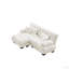 Canapé modulaire Cloud Couch pour le salon, canapé 2 places en chenille avec 2 coussins lombaires et 2 coussins décoratifs, canapé rembourré à accoudoirs larges avec repose-pieds convertible (modulaire)-482872745