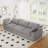 Kenda 5-Piece Upholstered Modern Linen Slipcovered Sectional With Storage Ottoman-721118610