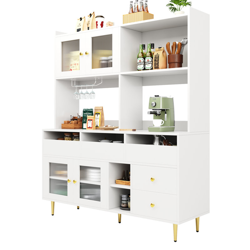 171cm Kitchen Pantry, White