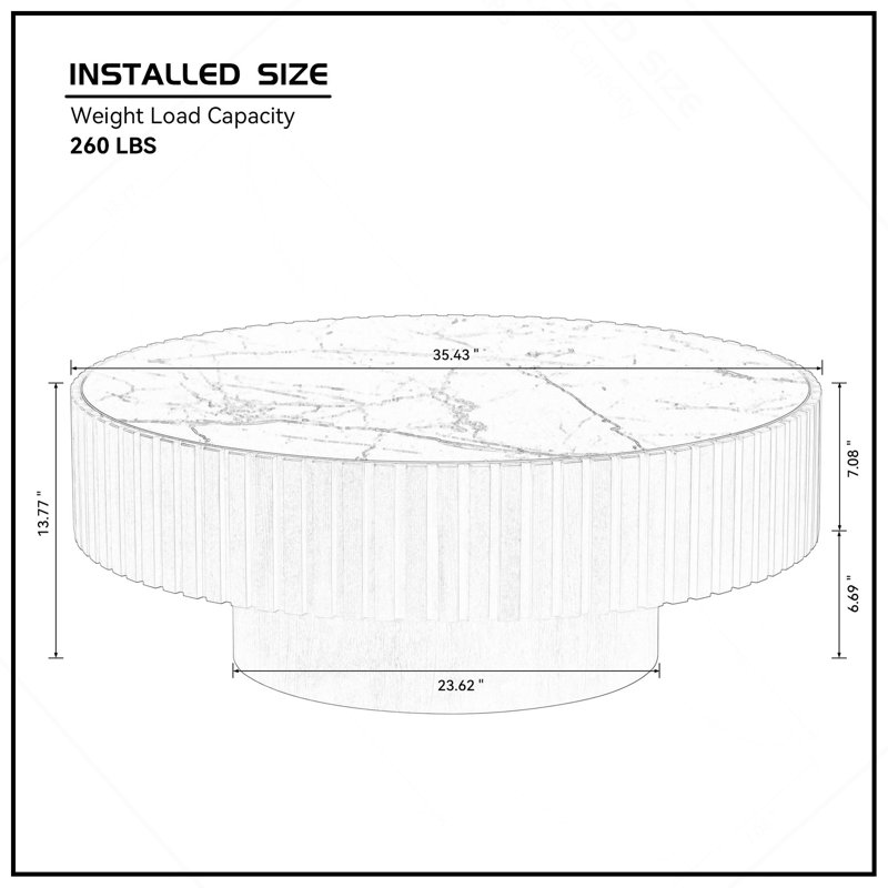 35,43 "Nesting Round, Noir