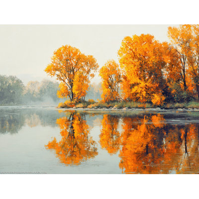 Autumn Reflections - Wrapped Canvas Wall Art